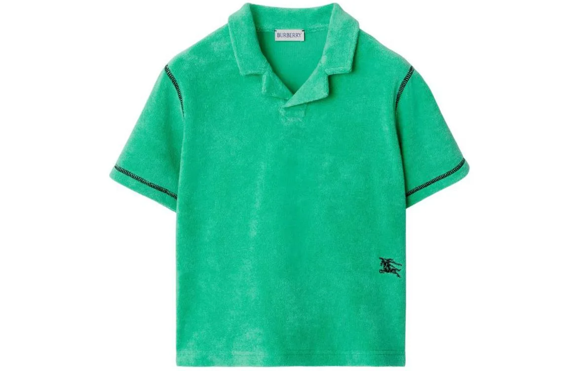 Burberry Поло для детей Jade Green — фото 3