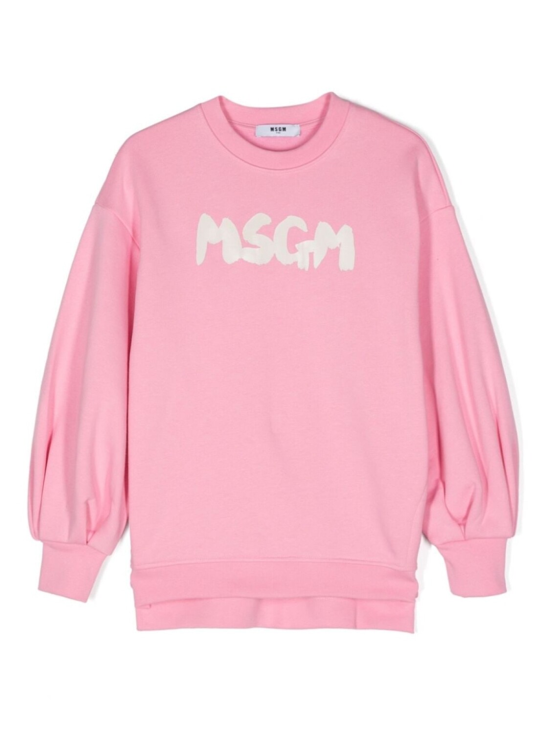 

MSGM Kids трикотажное мини-платье с логотипом, розовый