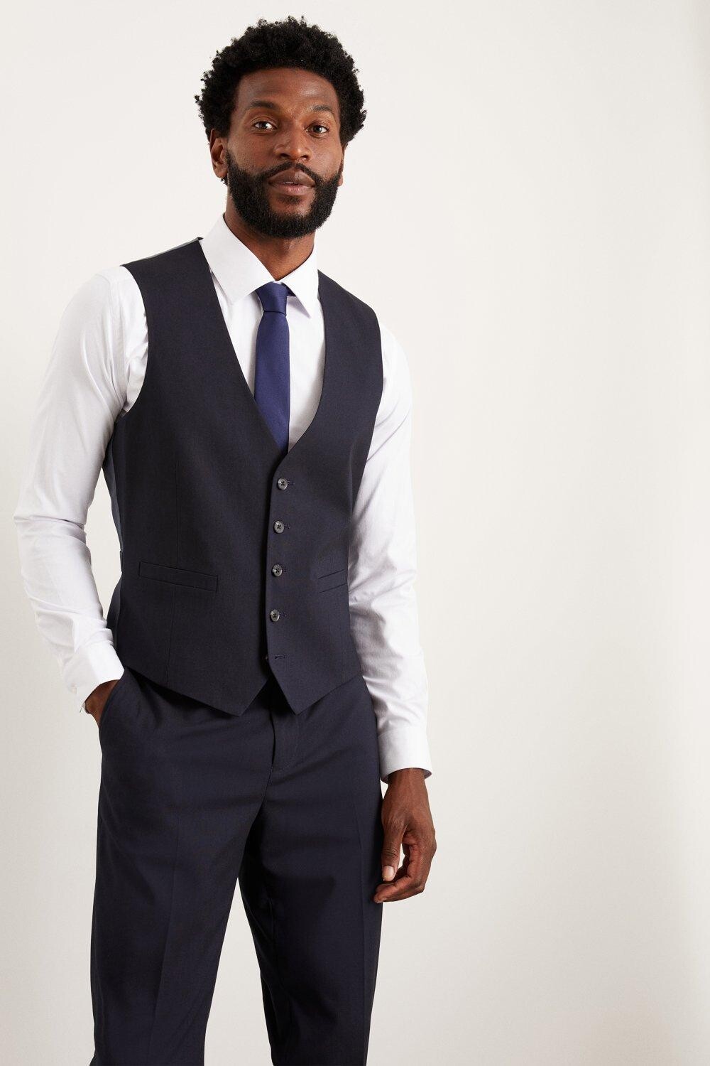 

Темно-синий жилет Tailored Fit Essential Burton, темно-синий