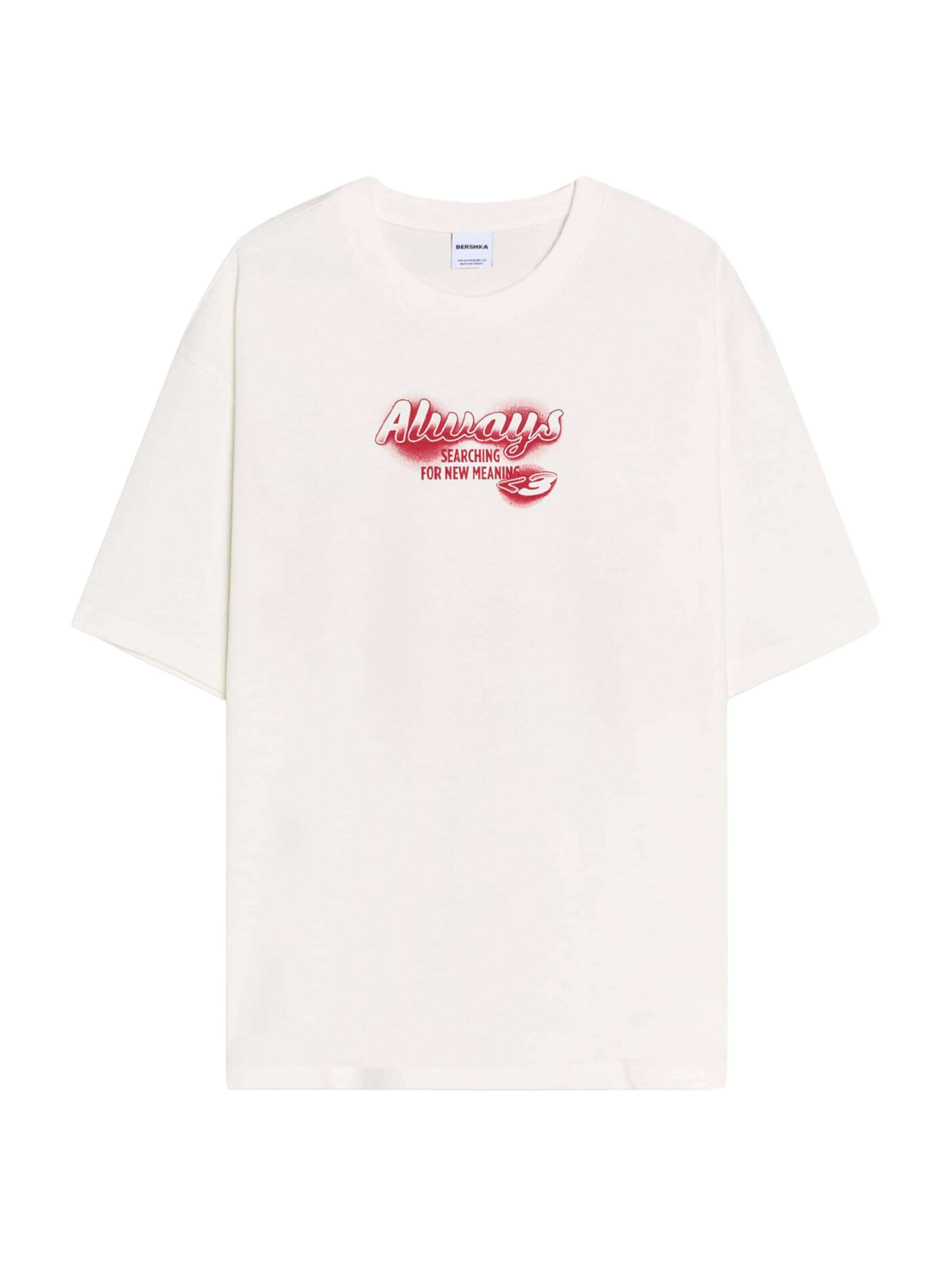 

Bershka Футболка в белом цвете