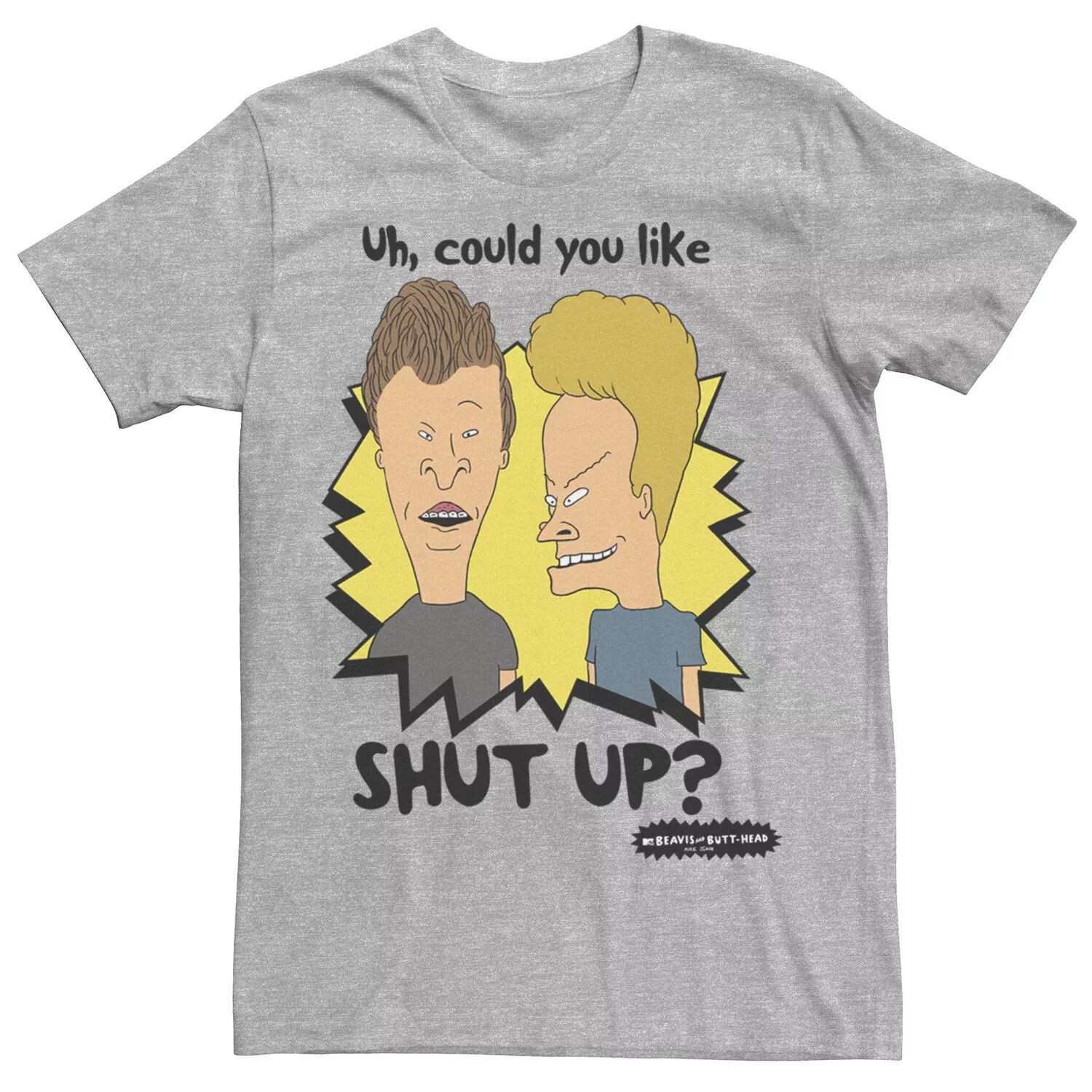 

Мужская футболка Beavis & Butthead Shut Up Licensed Character