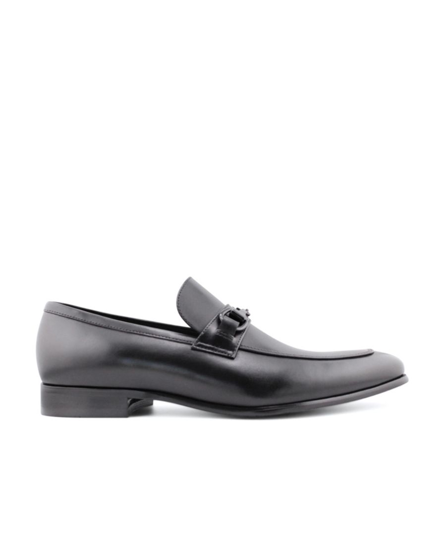 Мужские кожаные лоферы Dylan Dress Slip-on Bit Blake McKay, Black — фото 2
