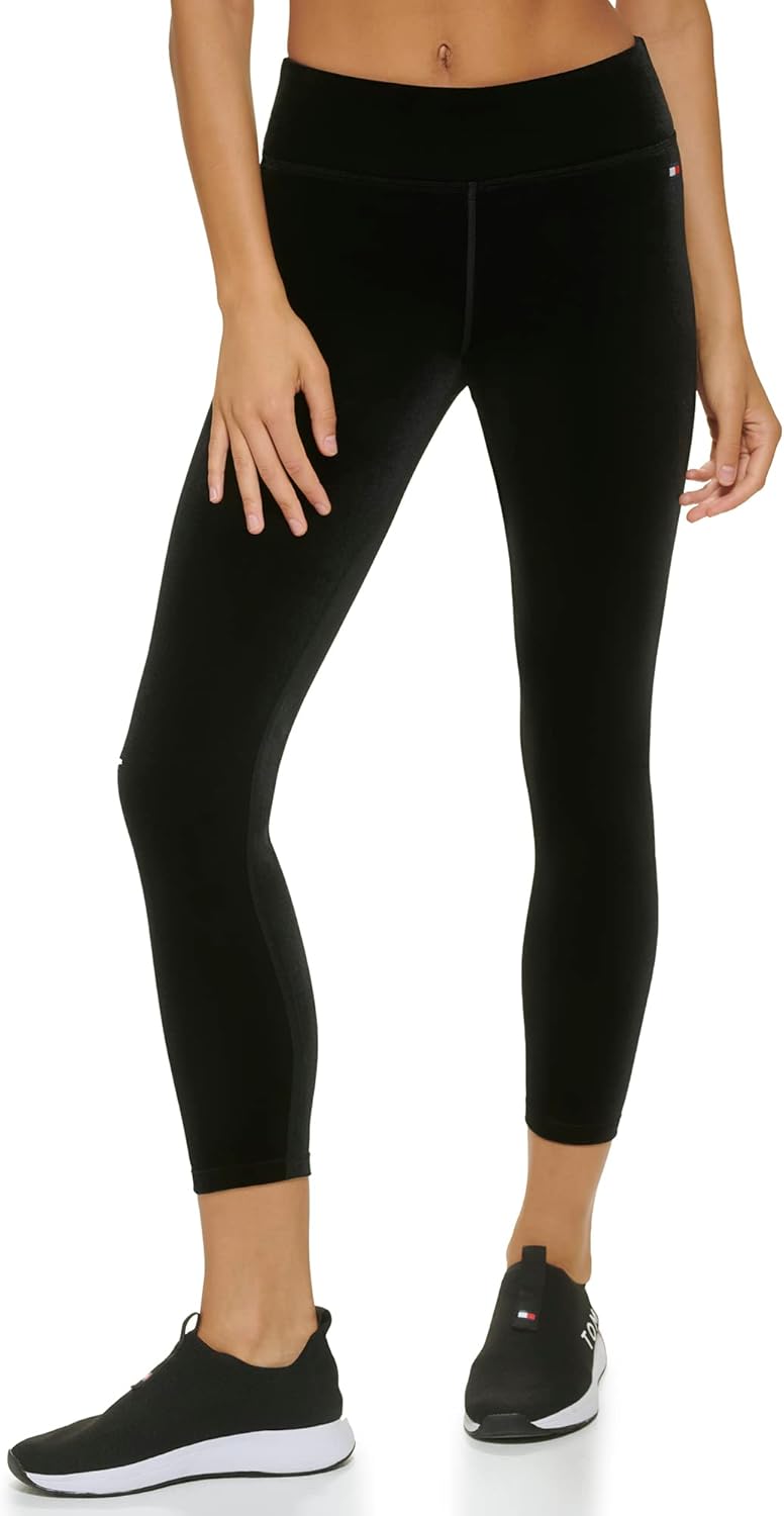 

Женские вельветовые леггинсы с высокой талией Tommy Hilfiger, Black
