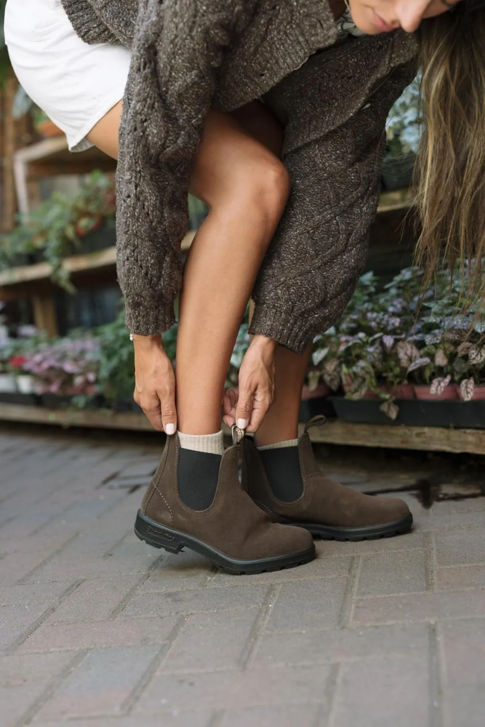 Оригинальные замшевые челси с восковой пропиткой Blundstone, Brown — фото 4