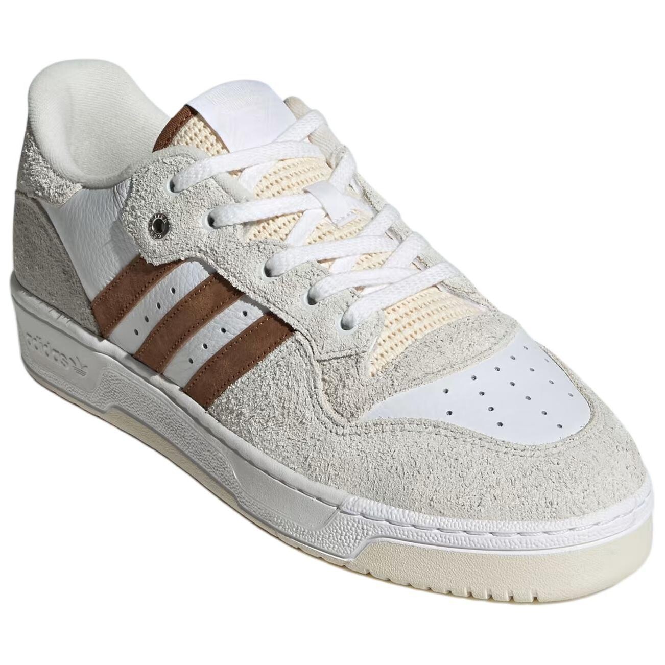 Мужские кроссовки для скейтбординга adidas originals Rivalry, White/Brown — фото 3