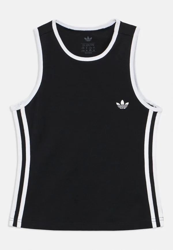 Облегающая майка унисекс для подростков Adidas Originals, Black/White