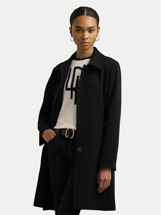 

Переходное пальто прямого кроя Lauren Ralph Lauren, черный