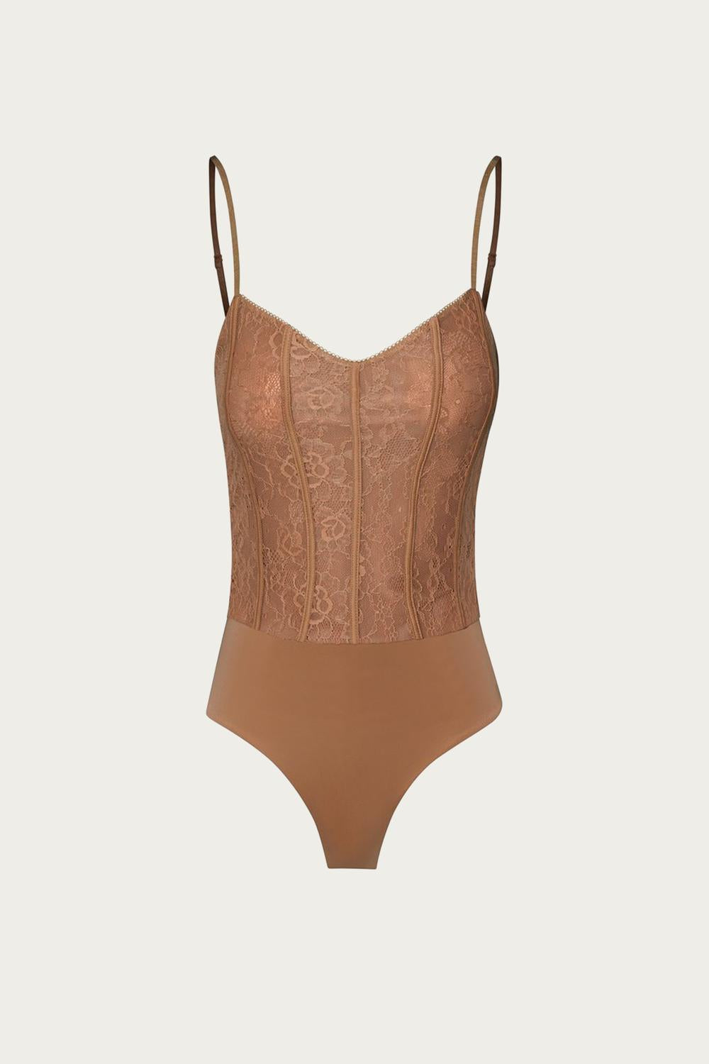 

Боди Catarina в карамельном цвете AFRM, цвет caramel
