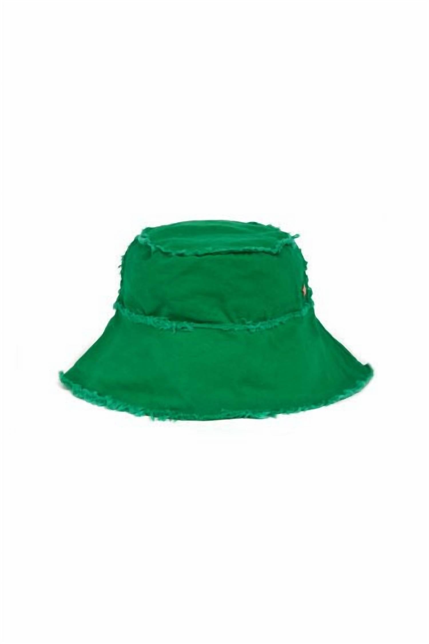 

Женская шляпа Bondi Bucket Hat зеленого цвета jocelyn
