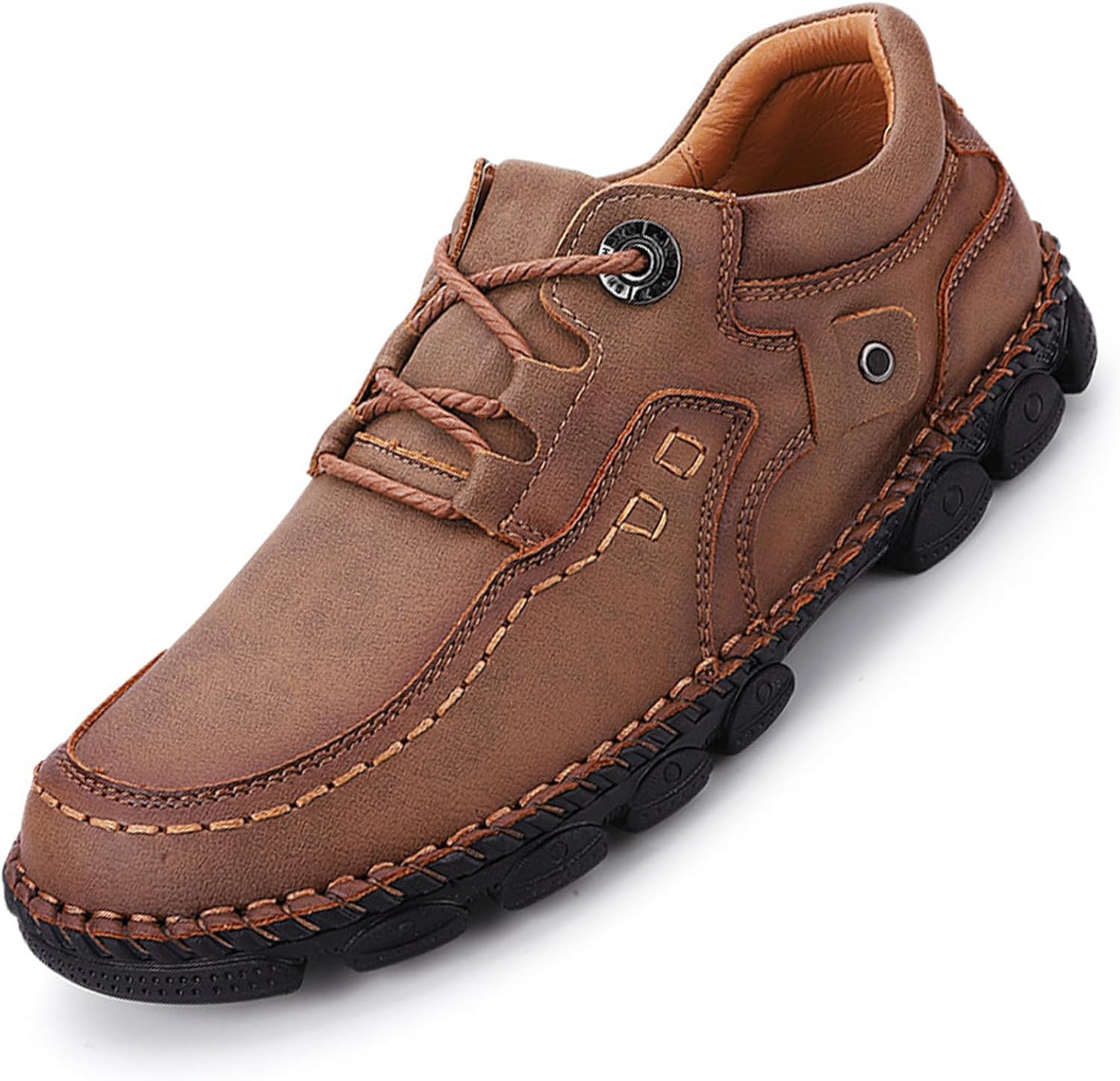 

Мужские кожаные лоферы на шнуровке, повседневные слипоны, ходовые чукка-бутсы, ботинки до щиколотки, модная обувь и повседневные кроссовки Angrymonkey, хаки