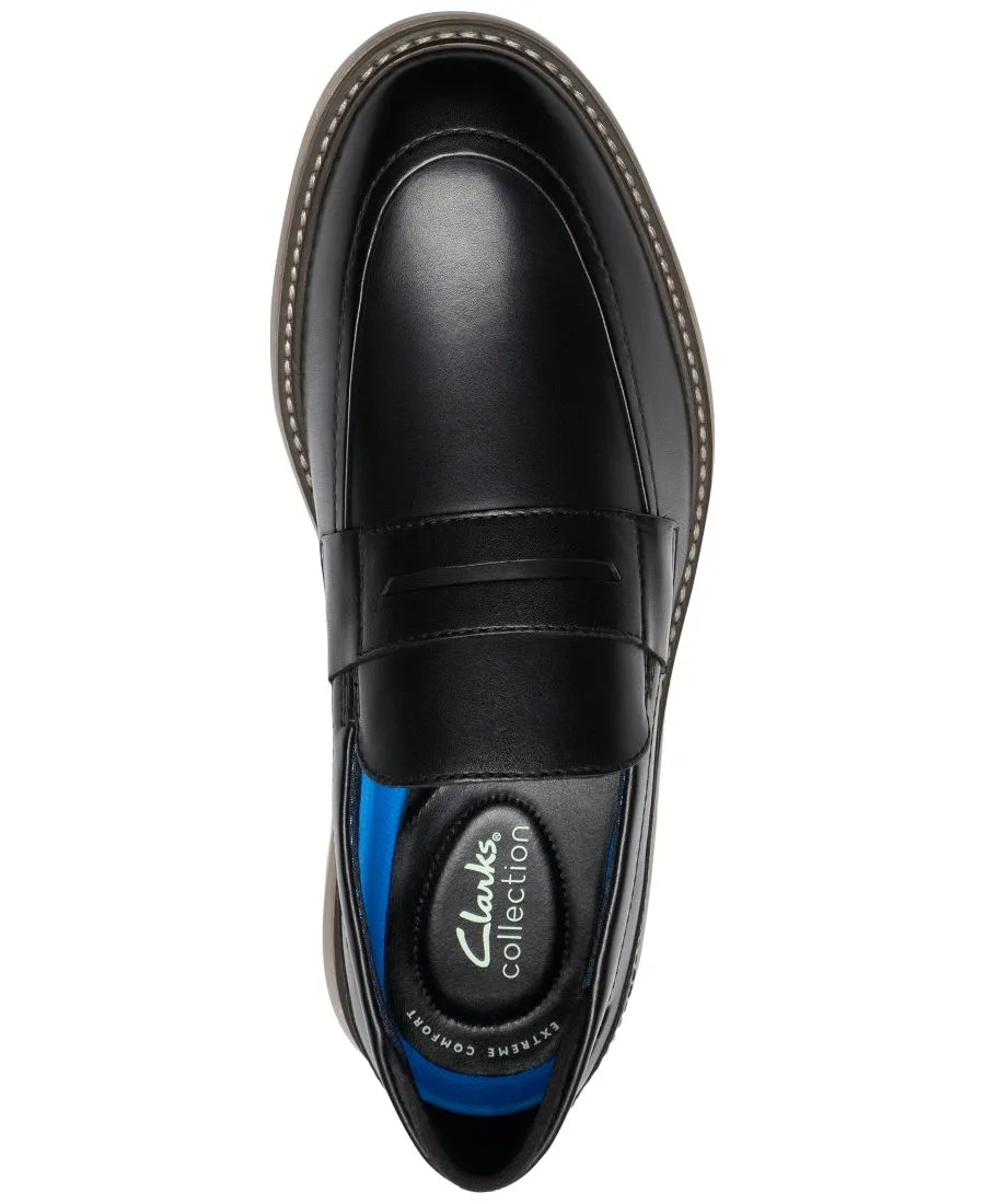 Мужские лоферы без шнурков Clarks, черный — фото 4