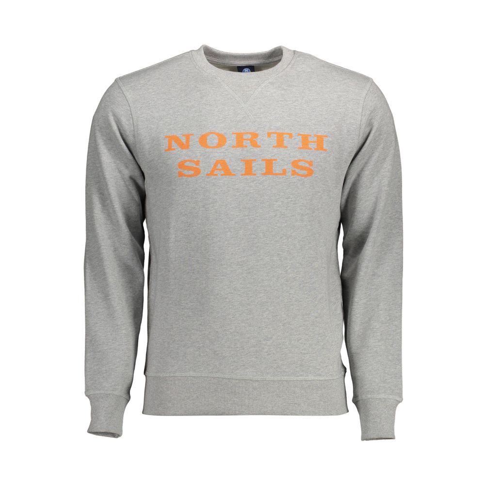 

Серый хлопковый мужской свитер North Sails