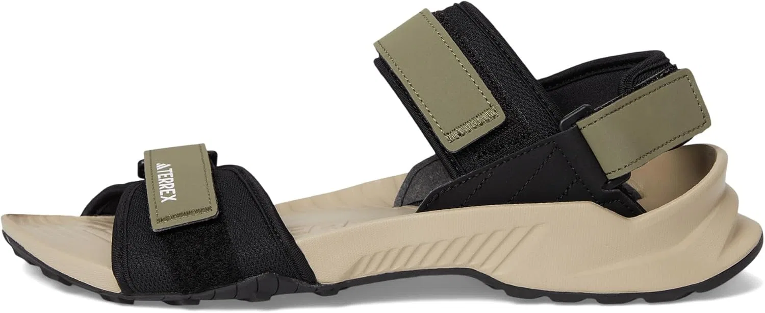 Спортивные сандалии adidas, оливковый/черный/бежевый — фото 4