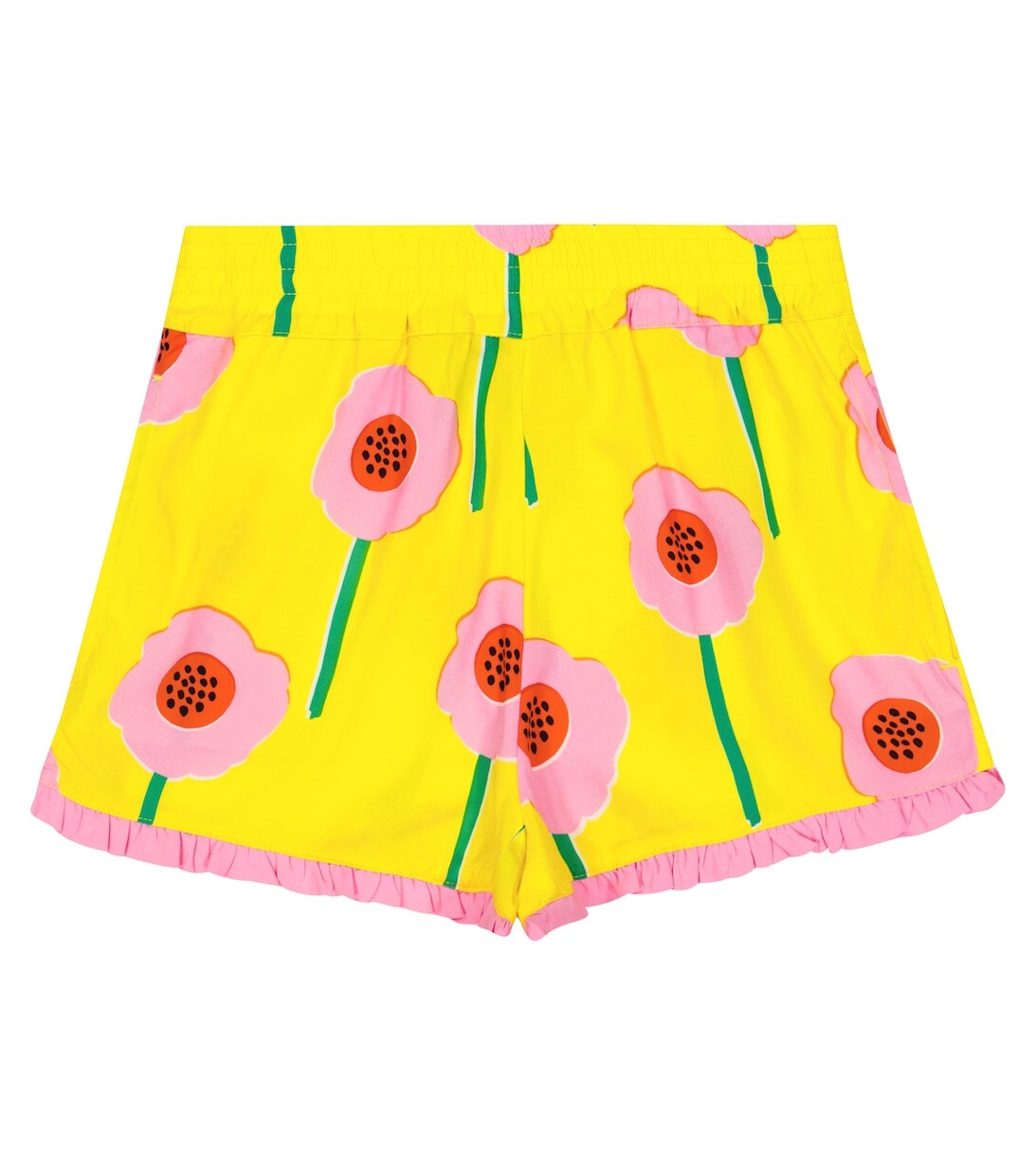

Шорты с цветочным принтом Stella McCartney Kids, желтый
