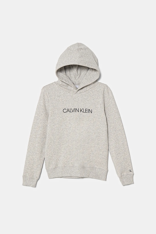 

Детская хлопковая толстовка Calvin Klein Jeans, серый