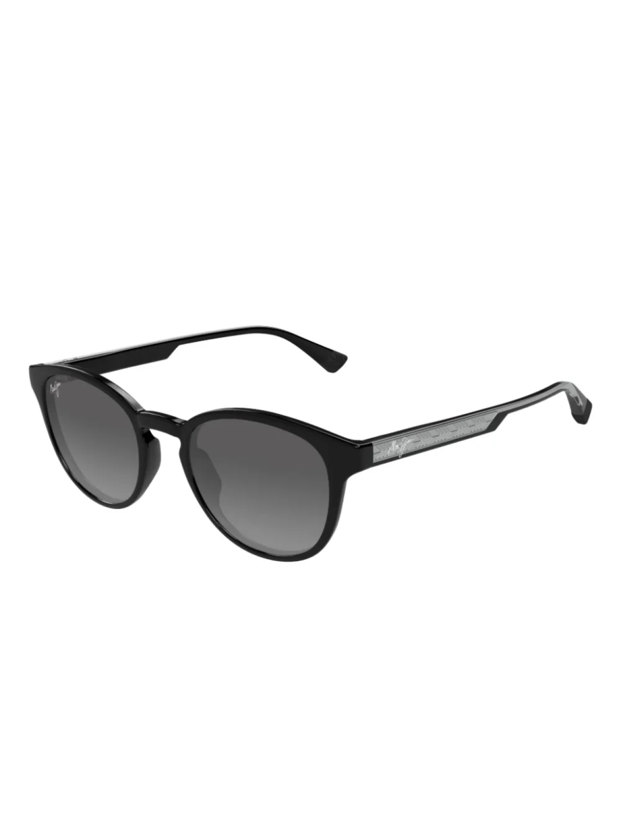 

Солнцезащитные очки Maui Jim Hiehi в круглой оправе, черный