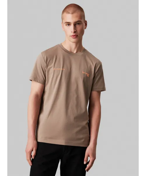 

Футболка Loose fit Calvin Klein Jeans, коричневый