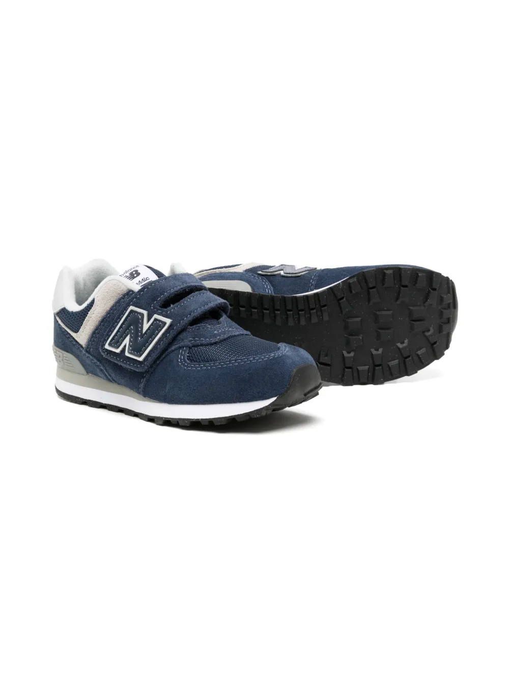 Кроссовки с нашивкой-логотипом New Balance Kids, синий — фото 2