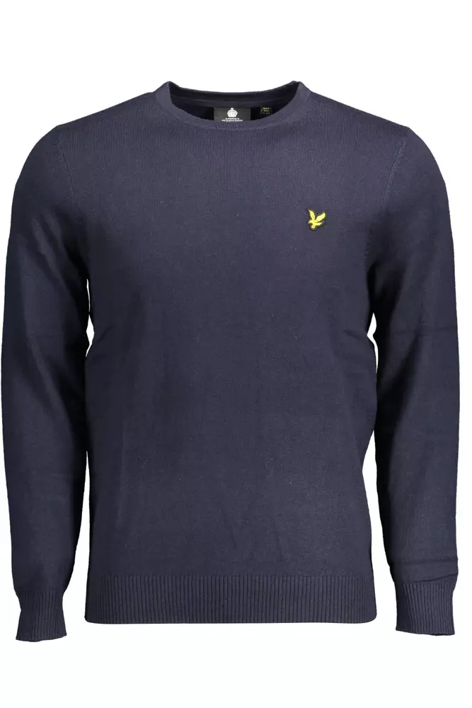 

Синий хлопковый мужской свитер Lyle & Scott