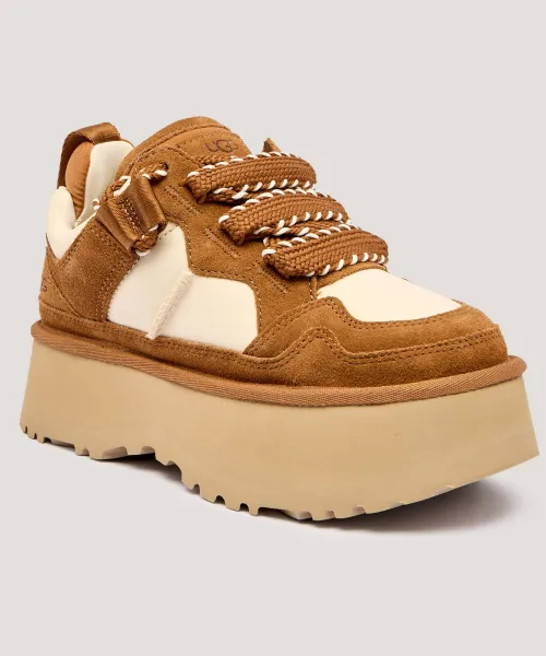 Кожаные кроссовки с астромелем Ugg, коричневый