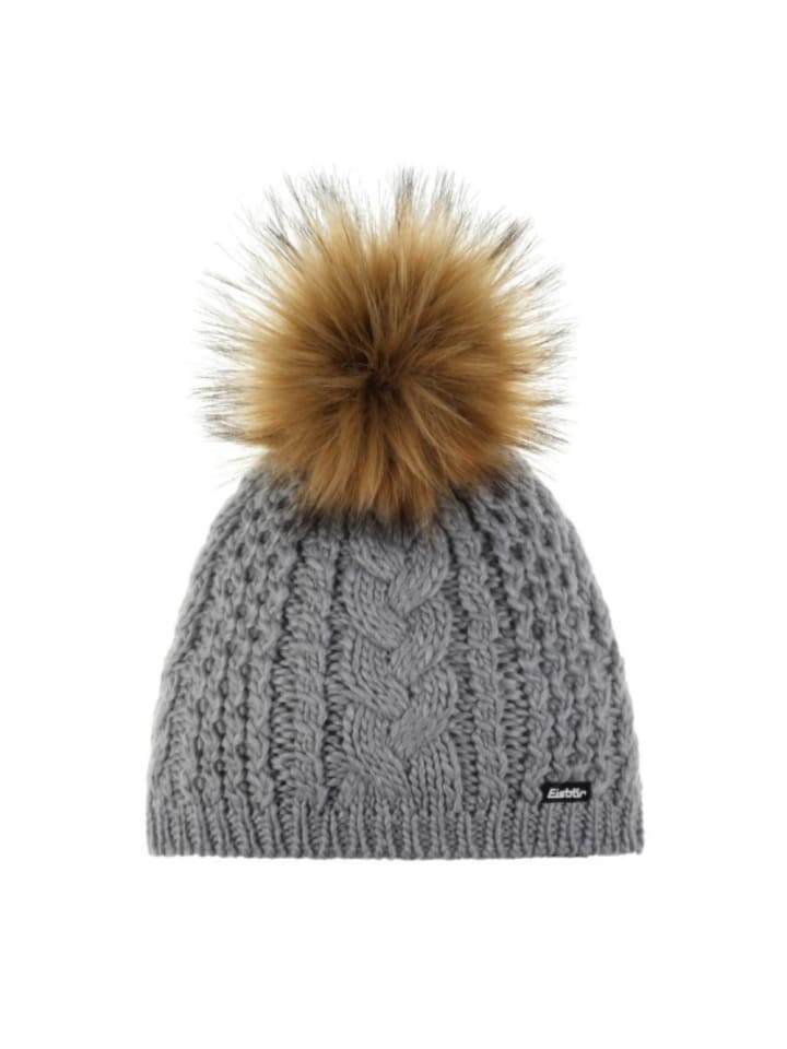 

Шапка Eisbär Afra Lux Mütze mit Bommel, светло-серый