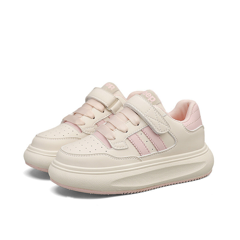 Детские кроссовки для скейтбординга Kids Low-top White Jeep, цвет Cherry Blossom Pink — фото 4