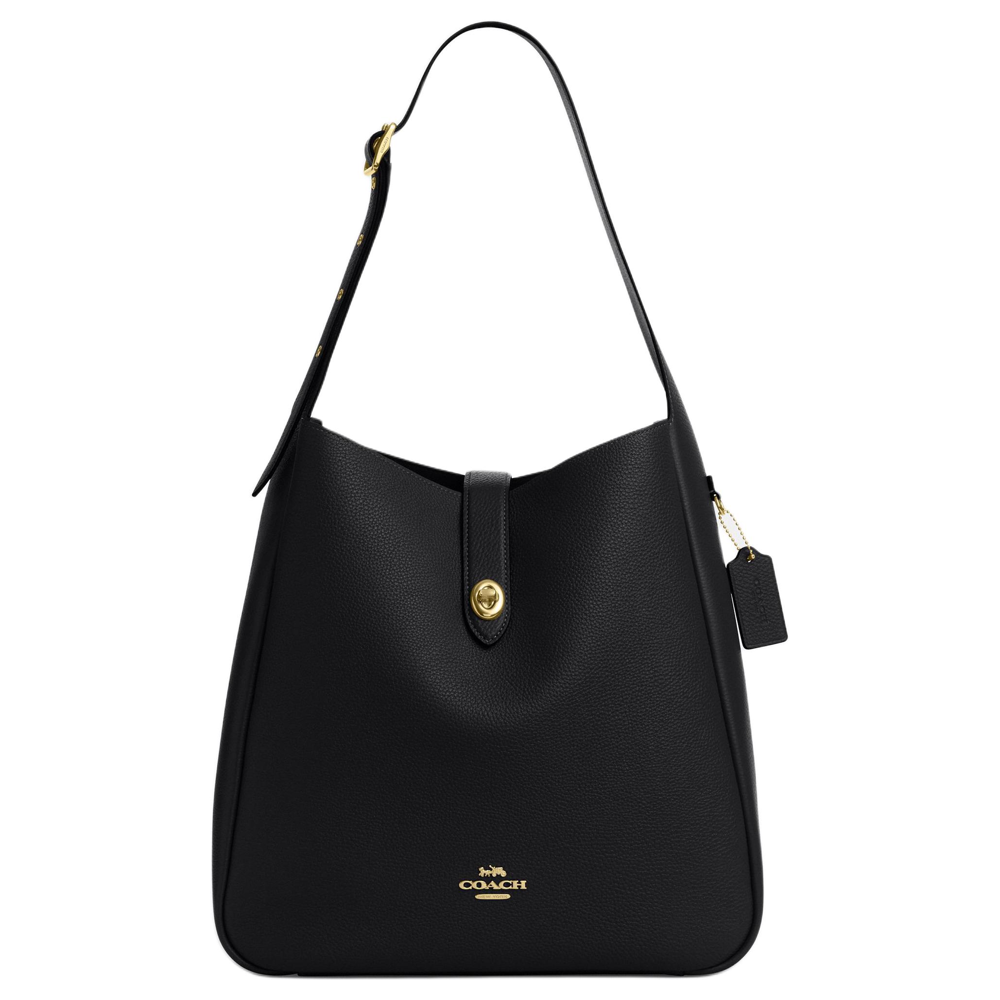

COACH Сумка через плечо из кожи коровы Хэдли большая женская черная