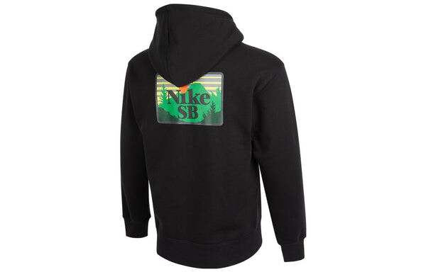 Толстовка Nike Solid Color Alphabet Hooded Long Sleeves Hoodie Men's Black, черный — фото 2