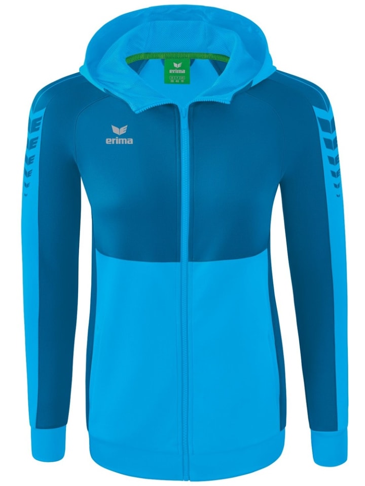 

Тренировочная куртка Six Wings с капюшоном синего цвета erima