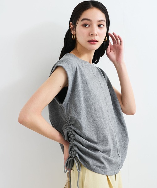 

Топ с боковыми завязками и сборками, бренд VIS, серый