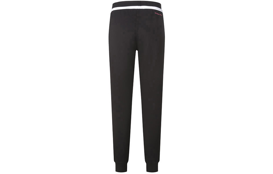 Emporio Armani EA7 Вязаные спортивные штаны женские, черные, со средними манжетами — фото 4