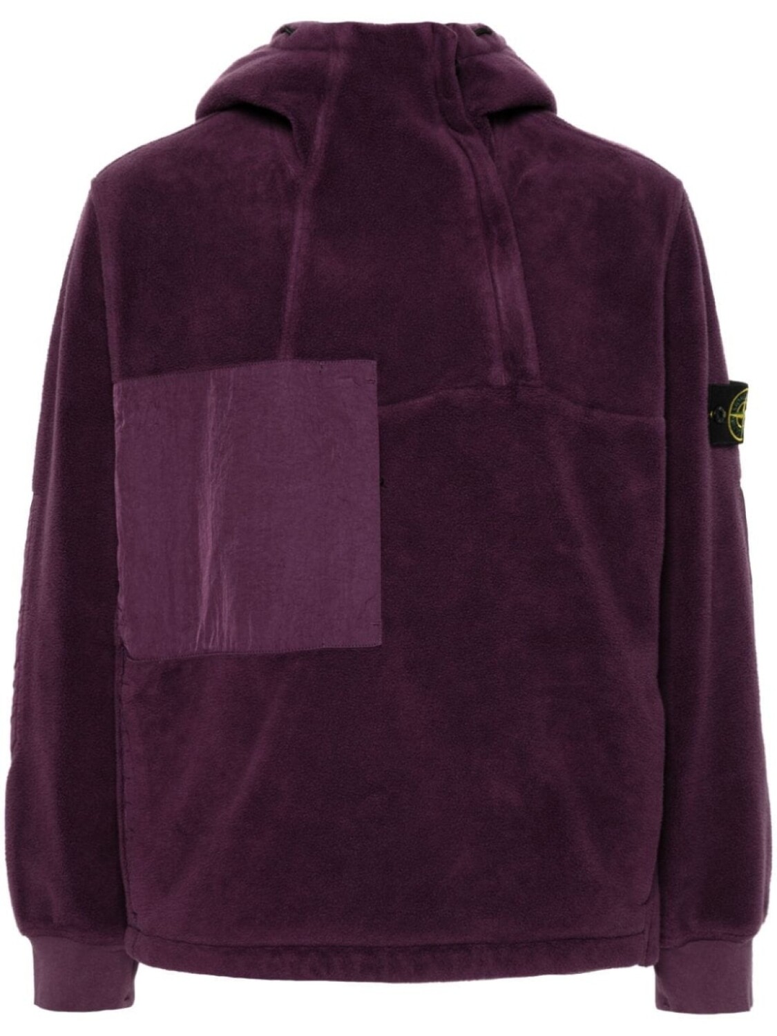 

Stone Island толстовка с нашивкой в виде компаса, фиолетовый