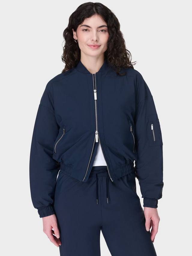 

Куртка - бомбер explorer Sweaty Betty, цвет Navy Blue