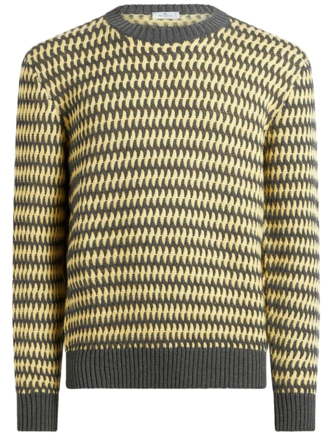

ETRO джемпер из шерсти и жаккарда, желтый