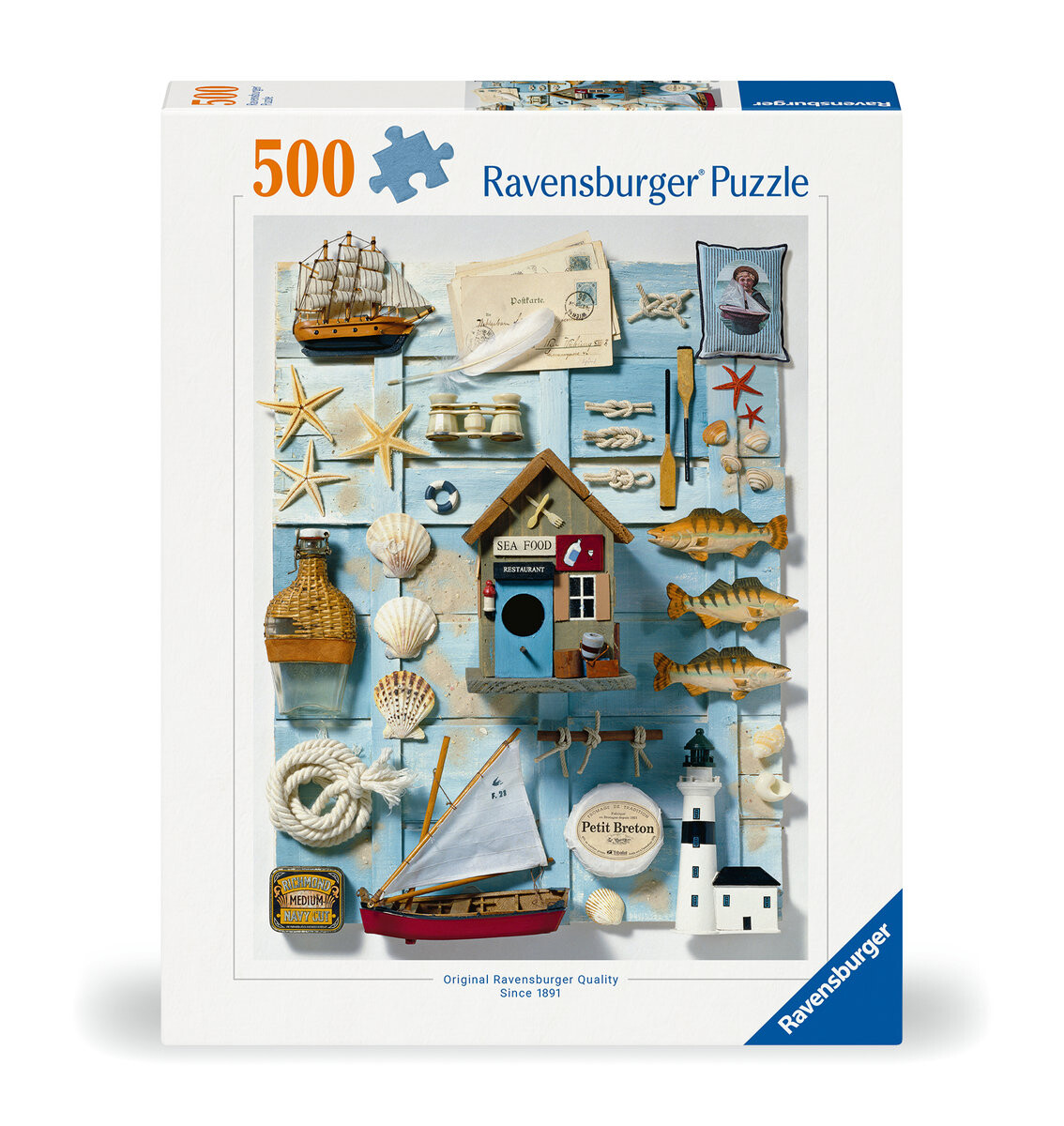 

2D пазл, морская атмосфера, 500 деталей Ravensburger