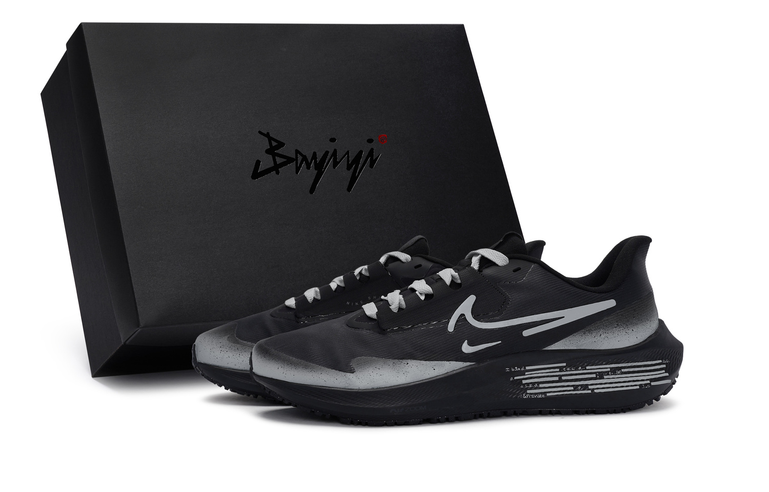 

Nike Мужские кроссовки для бега Air Zoom Pegasus 39 Anti-Slip Wear-Resistant низкие черный серый