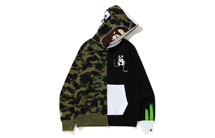

Толстовка Ape Head Series унисекс A Bathing Ape, зеленый
