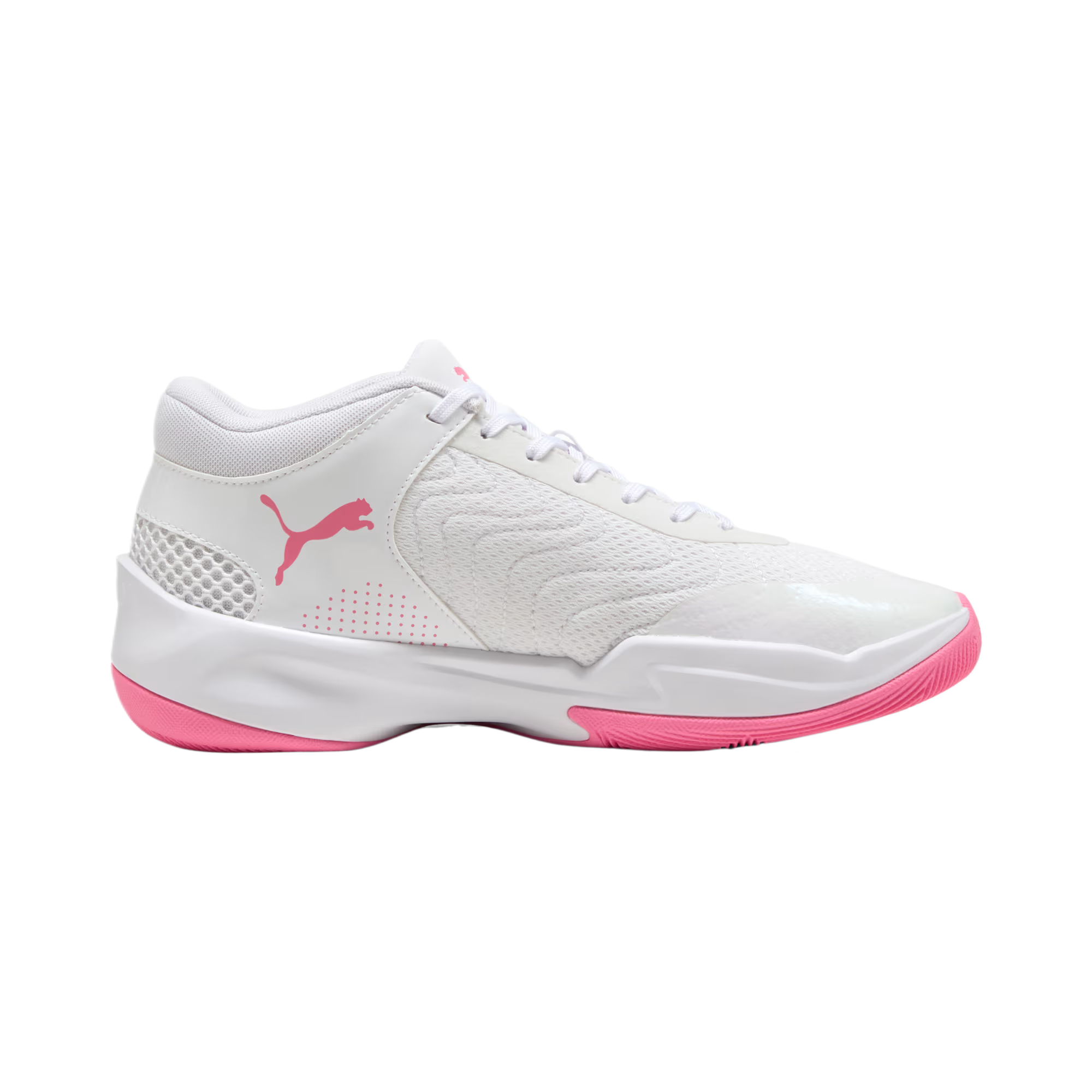Кроссовки для баскетбола Court Pro Unisex PUMA, белый/розовый — фото 2
