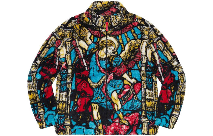 

SS21 Бархатная куртка унисекс Supreme, цвет Multicolor