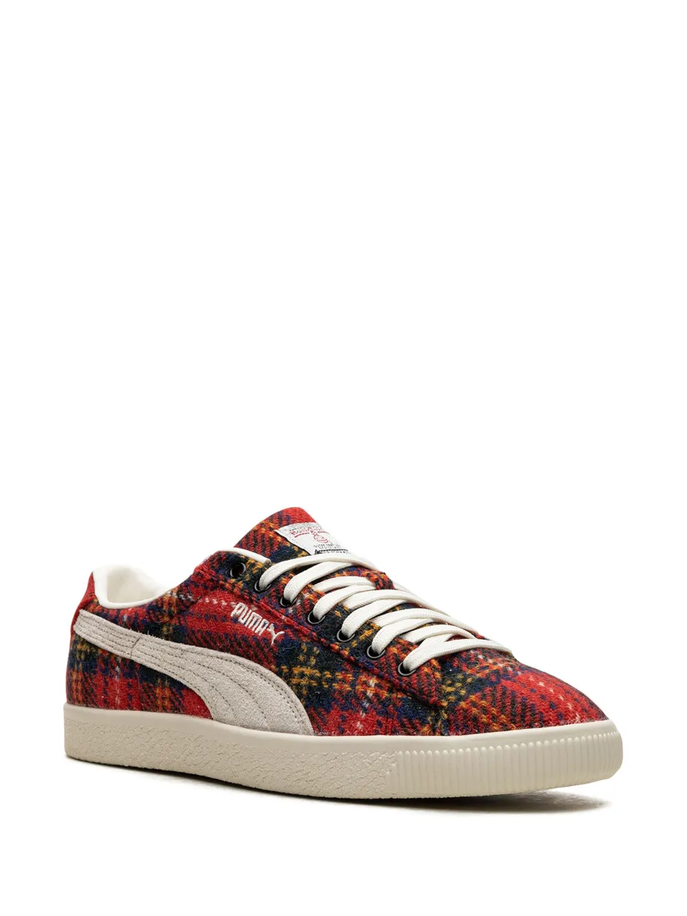 Кроссовки Suede VTG Harris Tweed Frosted Ivory/Red PUMA, красный — фото 2
