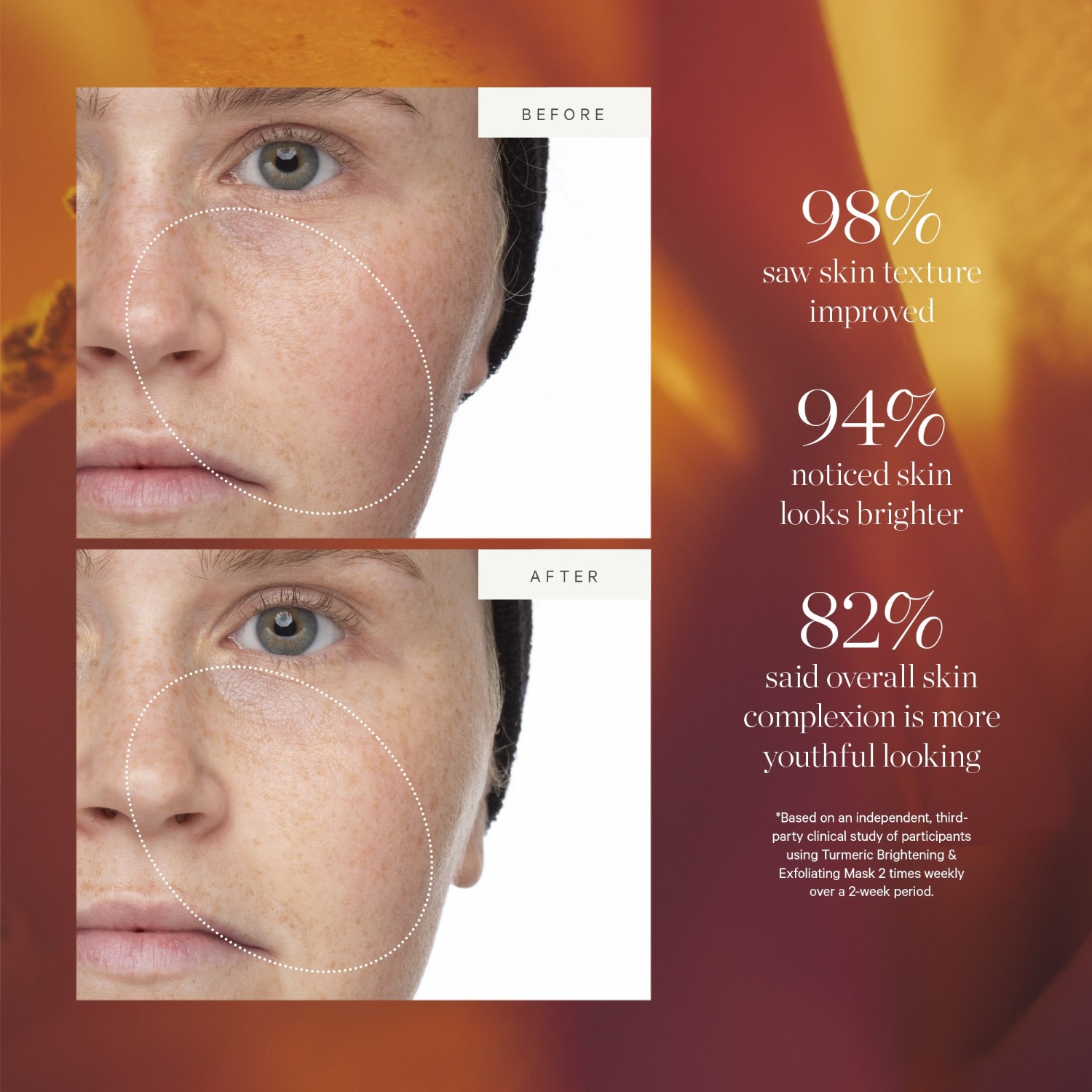 Скраб для лица turmeric brightening and exfoliating mask (2-in-1) Kora Organics, объем 100 мл — фото 3