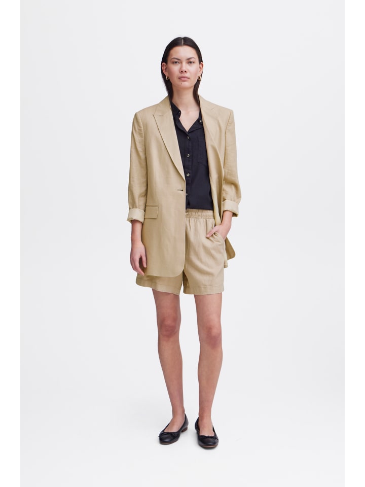 

Шорты IHLINO свободного кроя, цвет натуральный ICHI