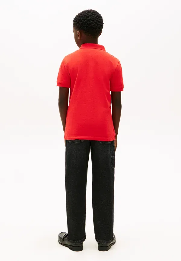 Поло Tommy Hilfiger Regular Fit Wavy Flag, быстрый красный — фото 3