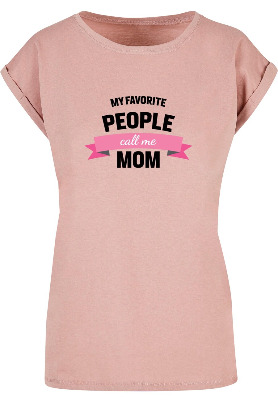 

Футболка Merchcode Shirt Mothers Day - My Favorite People Call Me Mom, цвет pink/rose