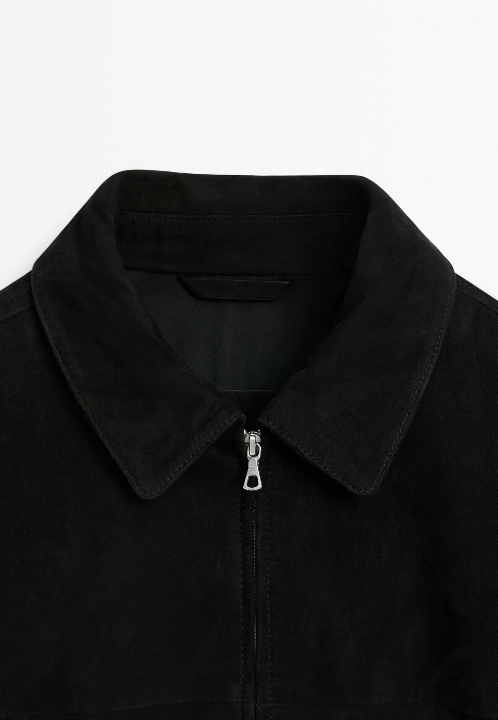 

Кожаная куртка Massimo Dutti, черный