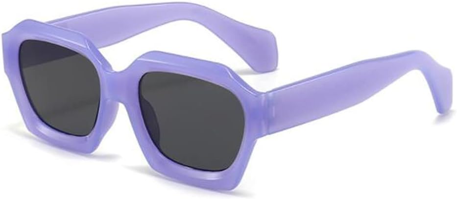 

Солнцезащитные очки с квадратной оправой и вогнутой формой, мужские и женские, с защитой от УФ-излучения. Солнцезащитные очки с солнцезащитным козырьком star shop, Jelly Purple Black Grey Slice