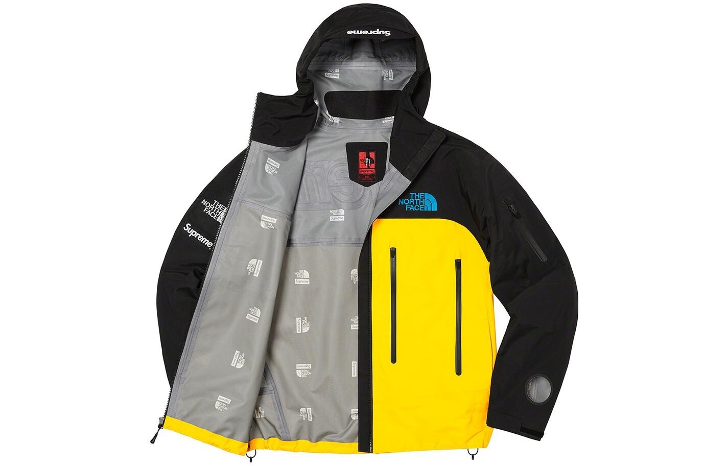 Куртка North Face с проклеенными швами, желтая Supreme, цвет Multicolor — фото 2