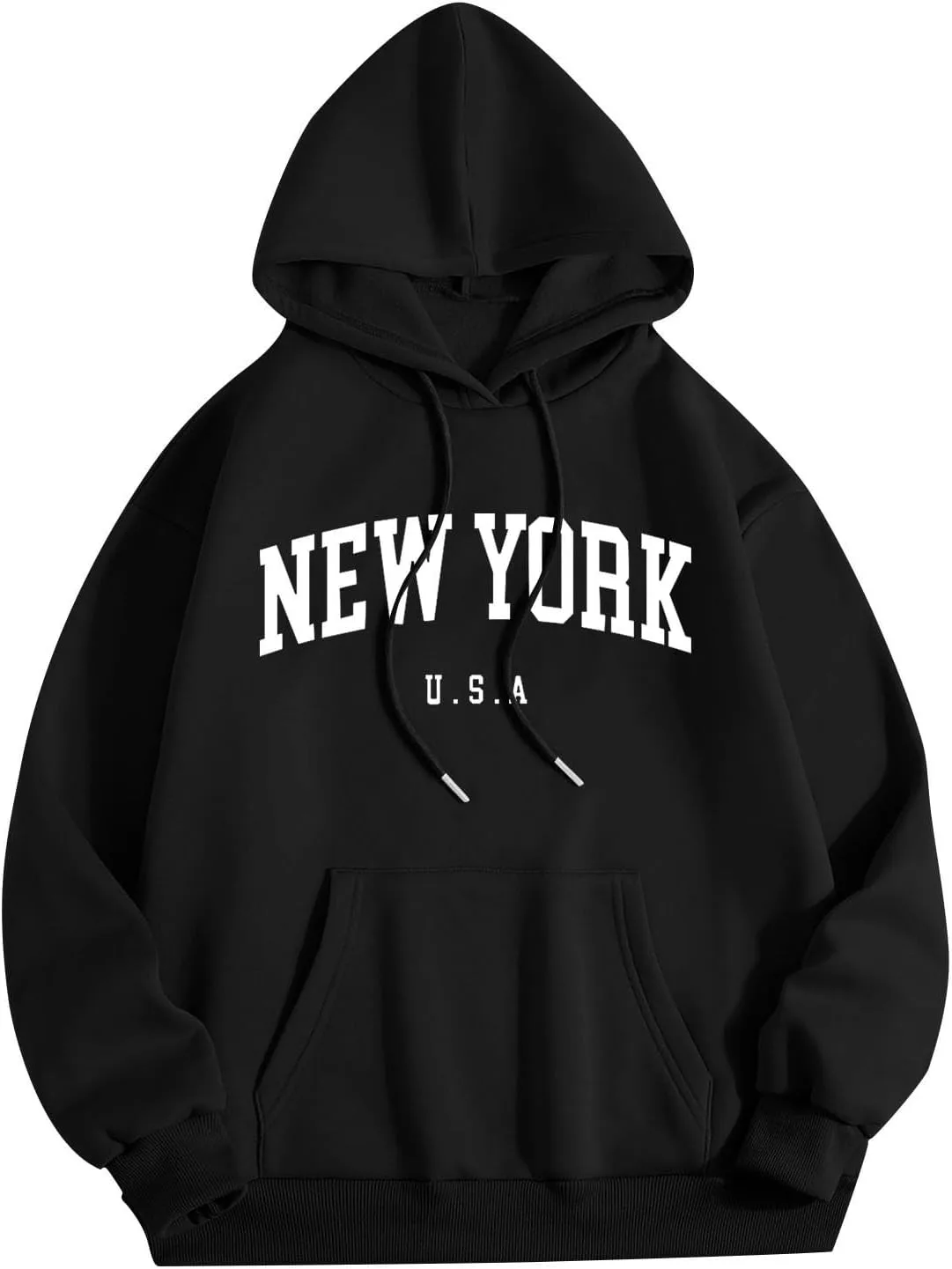 

Мужской оверсайз флис худи с длинным рукавом и принтом