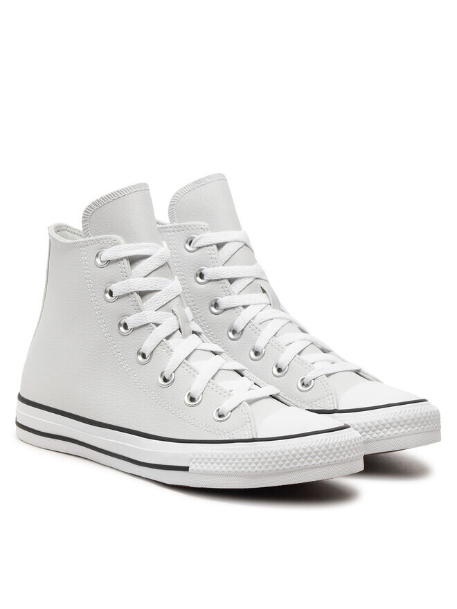 Кеды Converse Chuck Taylor All Star Faux Leather A08640C Gris, серый — фото 2