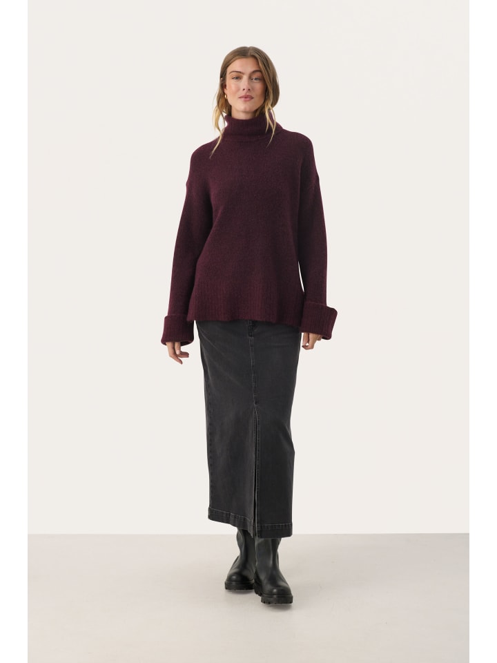 

PART TWO Вязаный свитер LeahsPW, свободный крой, в цвете Winetasting